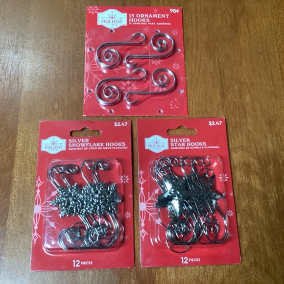 Christmas Decor Bundle: 3 Packs Ornament hooks/Ornaments - Picture 2 of 12